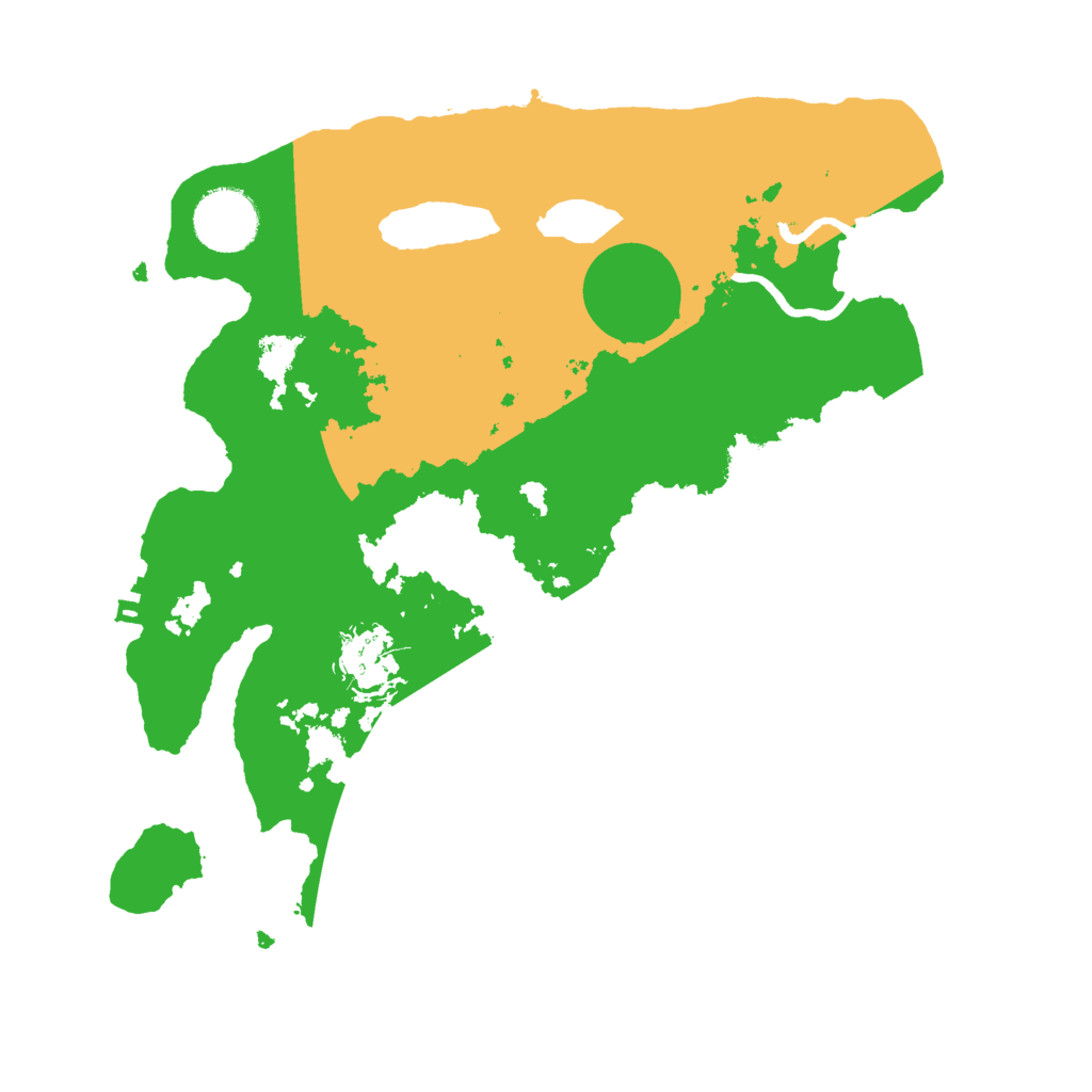 Biome Rust Map: Procedural Map, Size: 3000, Seed: 1219127692