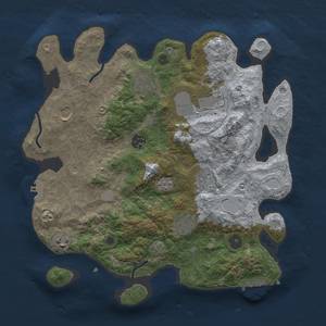 Thumbnail Rust Map: Procedural Map, Size: 3500, Seed: 1258169980, 15 Monuments