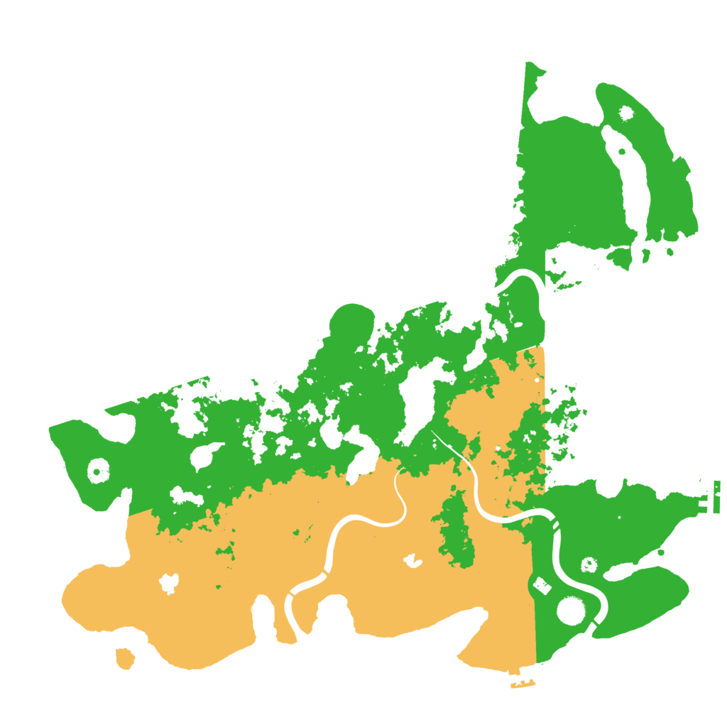 Biome Rust Map: Procedural Map, Size: 4500, Seed: 421671549