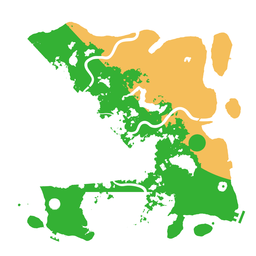 Biome Rust Map: Procedural Map, Size: 4000, Seed: 260986