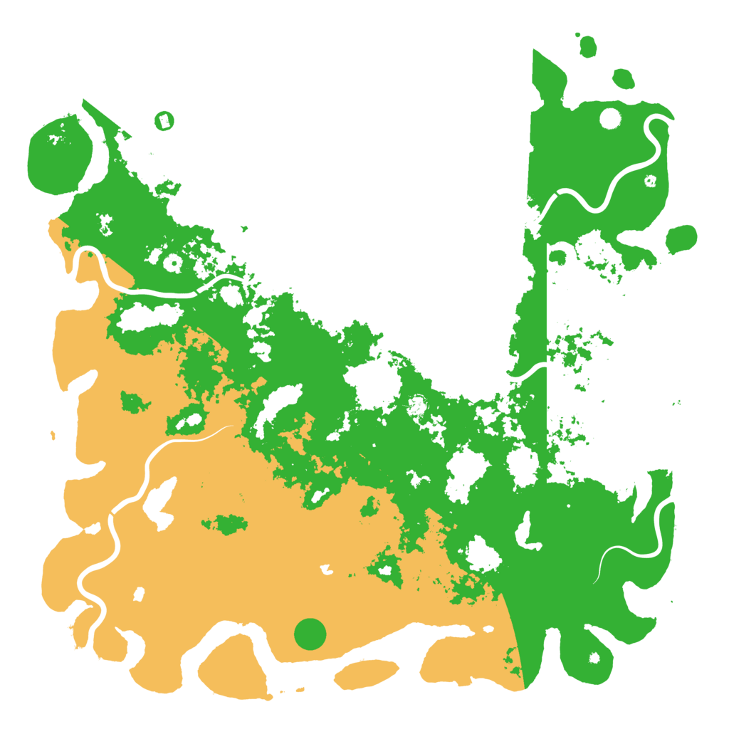 Biome Rust Map: Procedural Map, Size: 6000, Seed: 1231