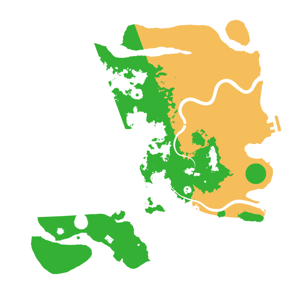 Biome Rust Map: Procedural Map, Size: 3800, Seed: 258438302