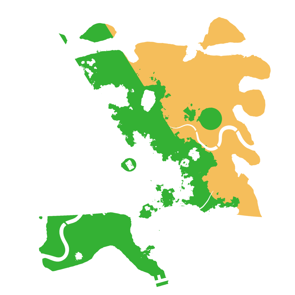 Biome Rust Map: Procedural Map, Size: 3500, Seed: 3454303