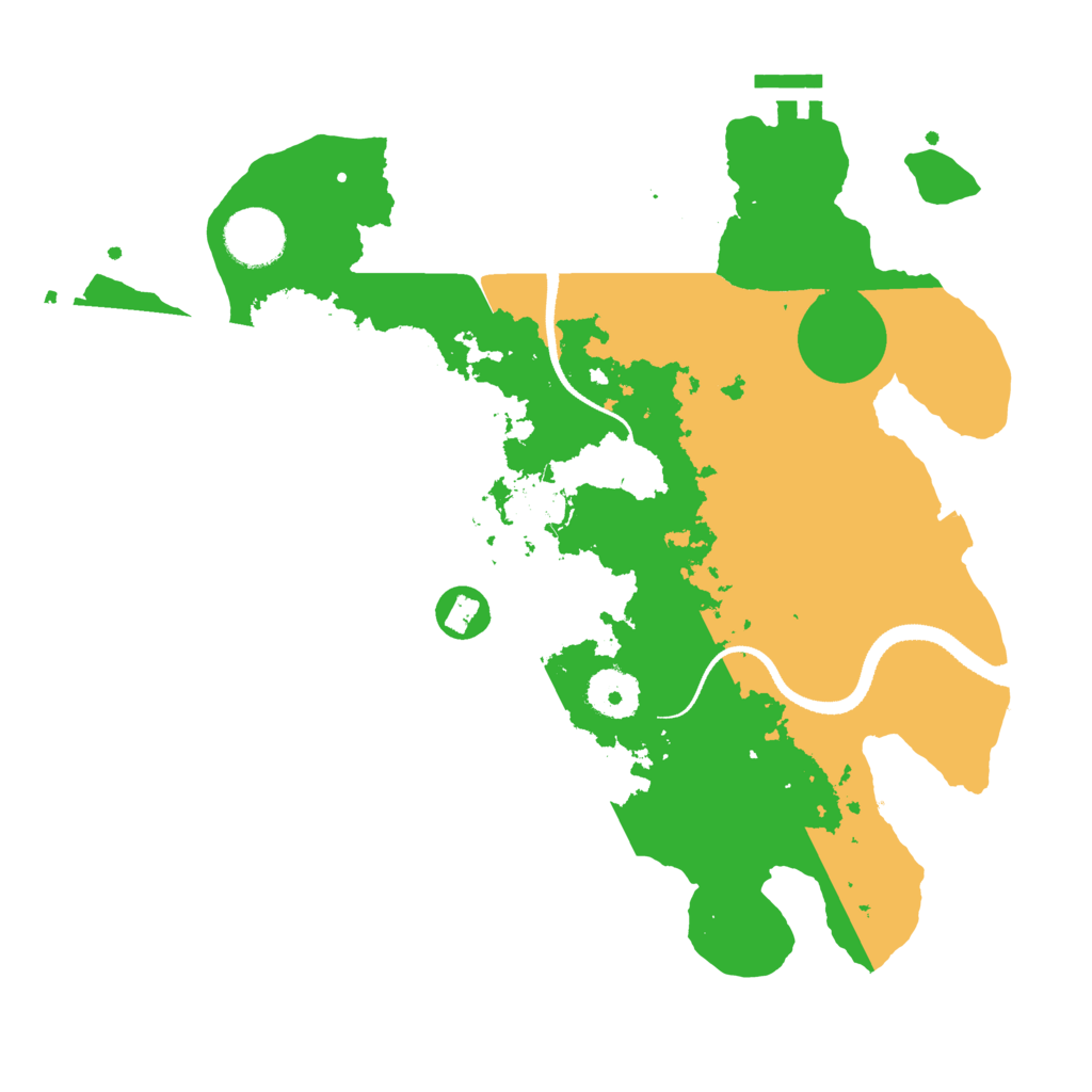 Biome Rust Map: Procedural Map, Size: 3250, Seed: 610338336