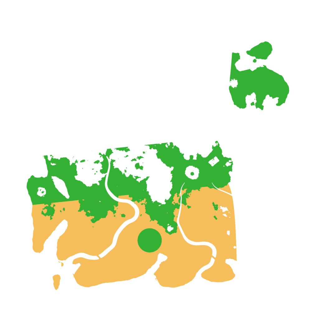 Biome Rust Map: Procedural Map, Size: 3500, Seed: 199570226