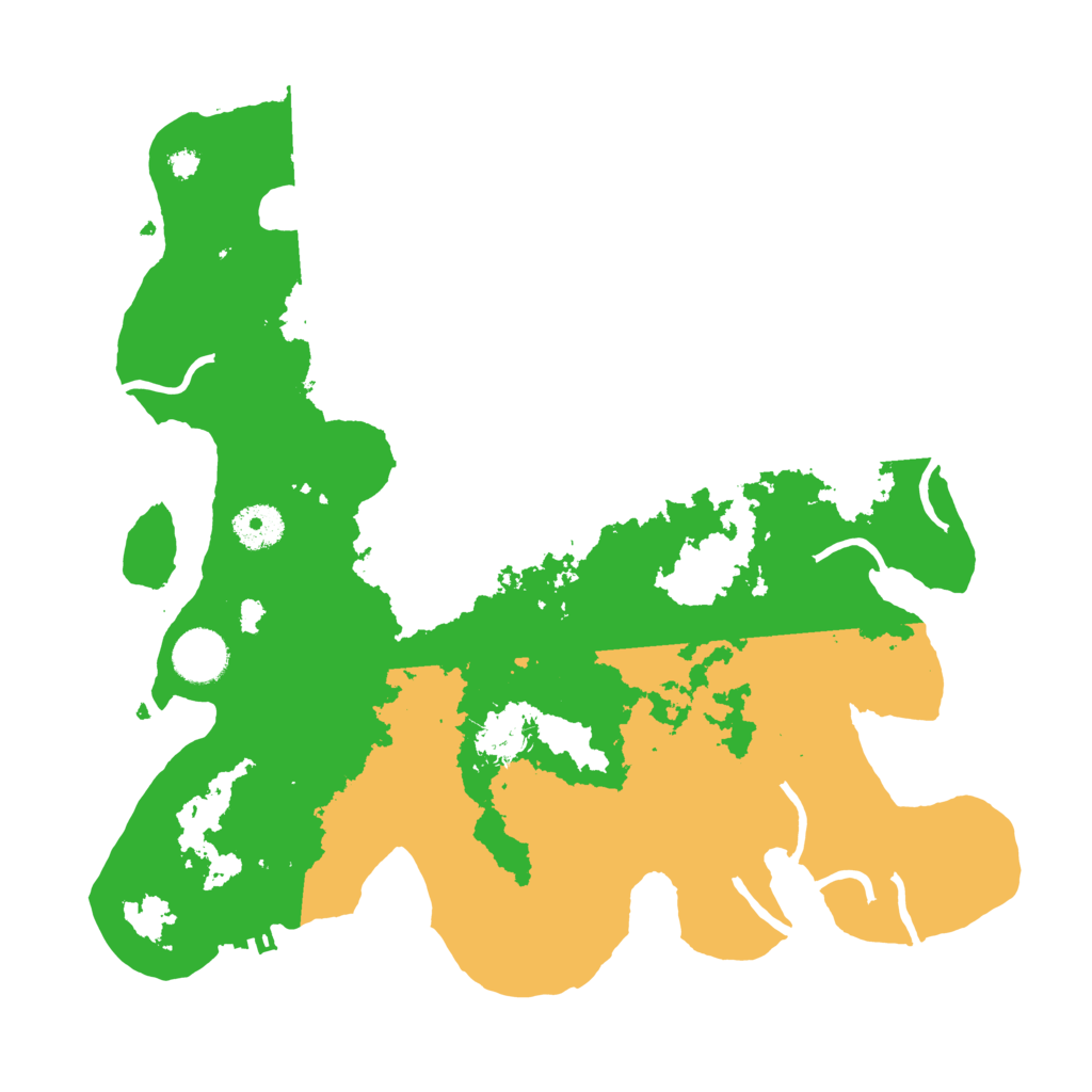 Biome Rust Map: Procedural Map, Size: 3500, Seed: 24233048