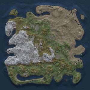 Thumbnail Rust Map: Procedural Map, Size: 4500, Seed: 406390357, 18 Monuments