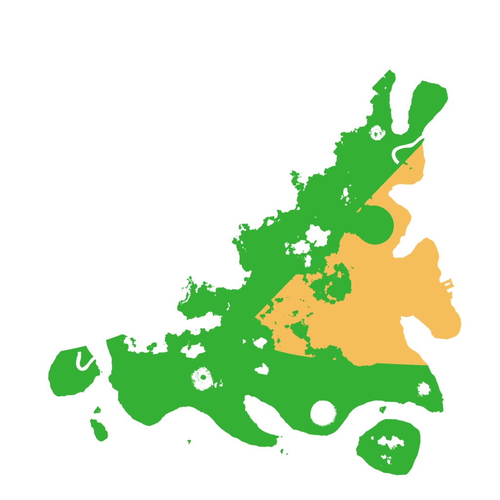 Biome Rust Map: Procedural Map, Size: 3500, Seed: 857235