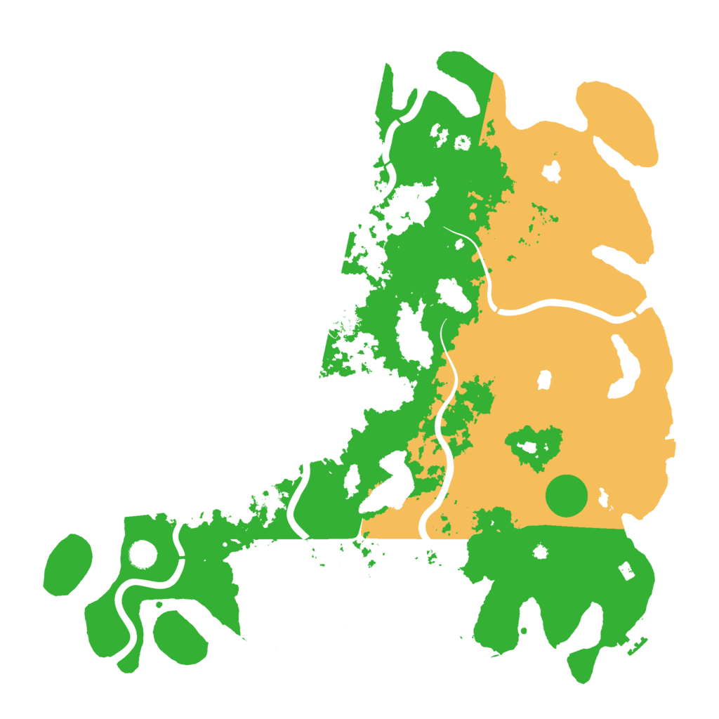 Biome Rust Map: Procedural Map, Size: 4500, Seed: 14609