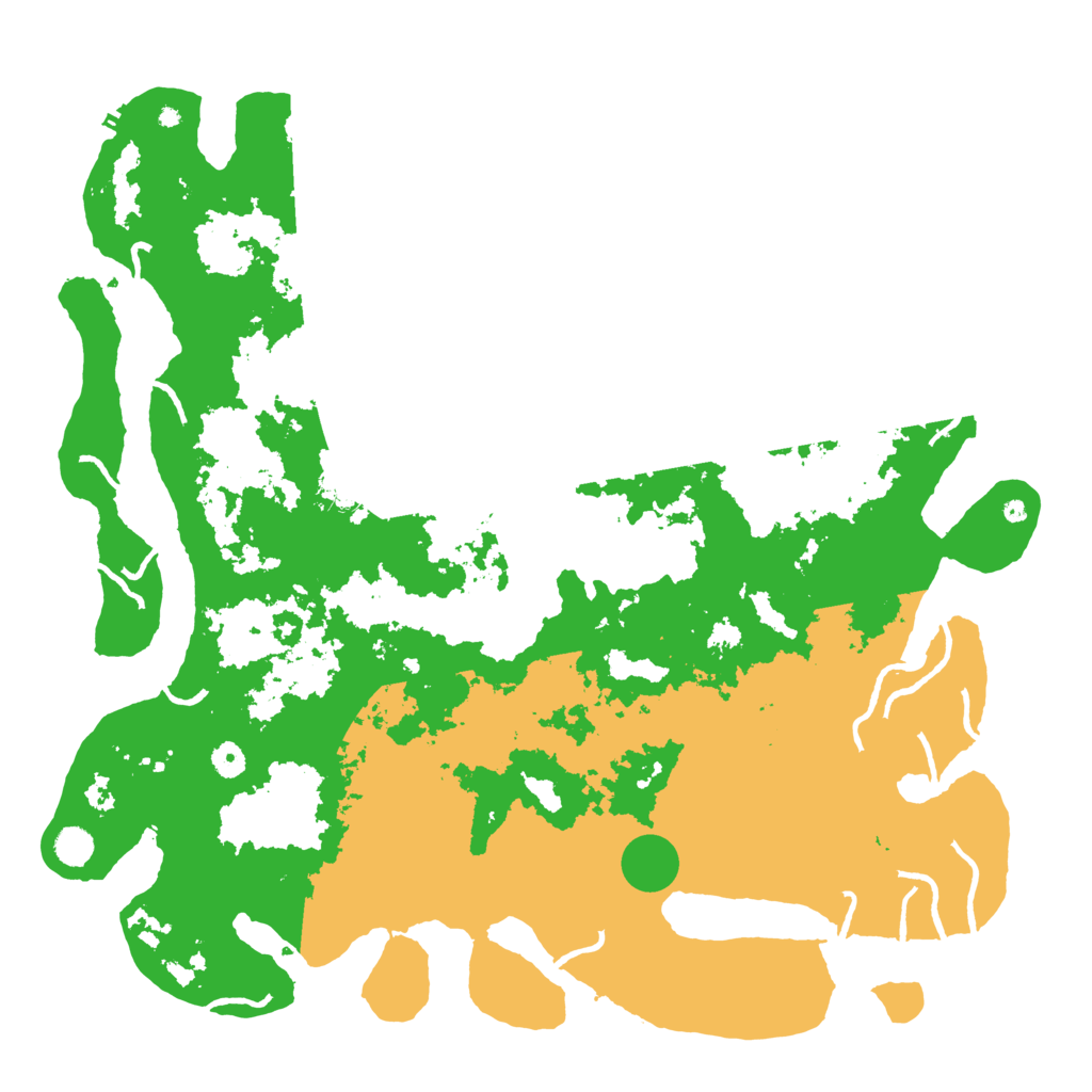 Biome Rust Map: Procedural Map, Size: 5000, Seed: 954601388