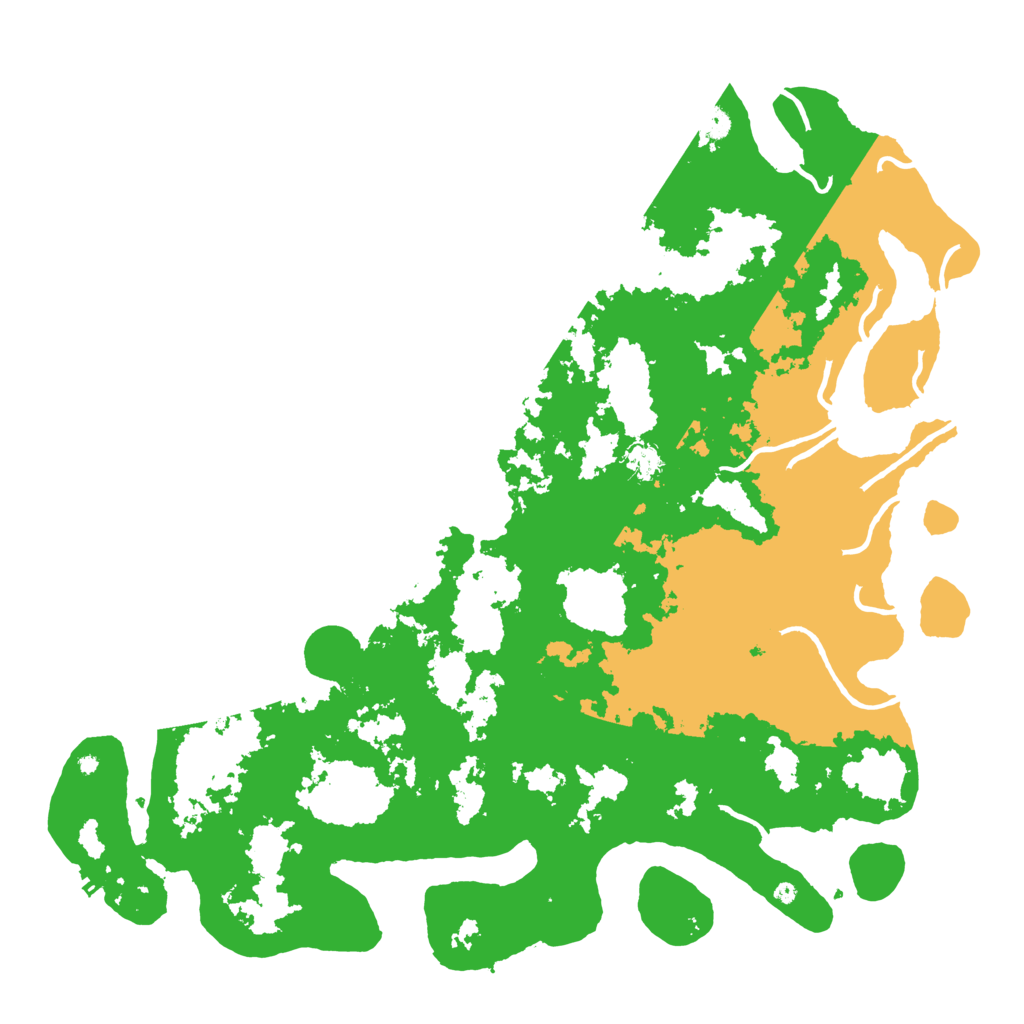 Biome Rust Map: Procedural Map, Size: 5000, Seed: 1254567