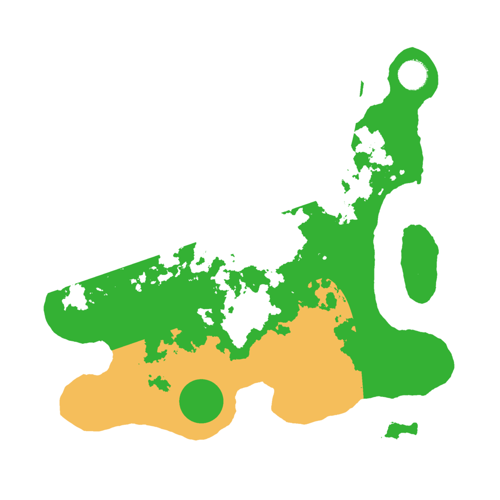 Biome Rust Map: Barren, Size: 3000, Seed: 648252