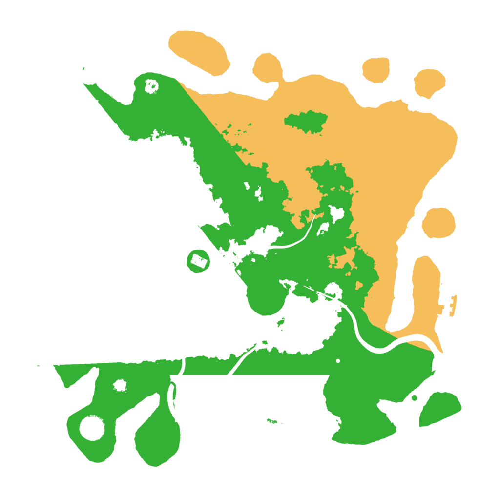 Biome Rust Map: Procedural Map, Size: 3500, Seed: 93192568