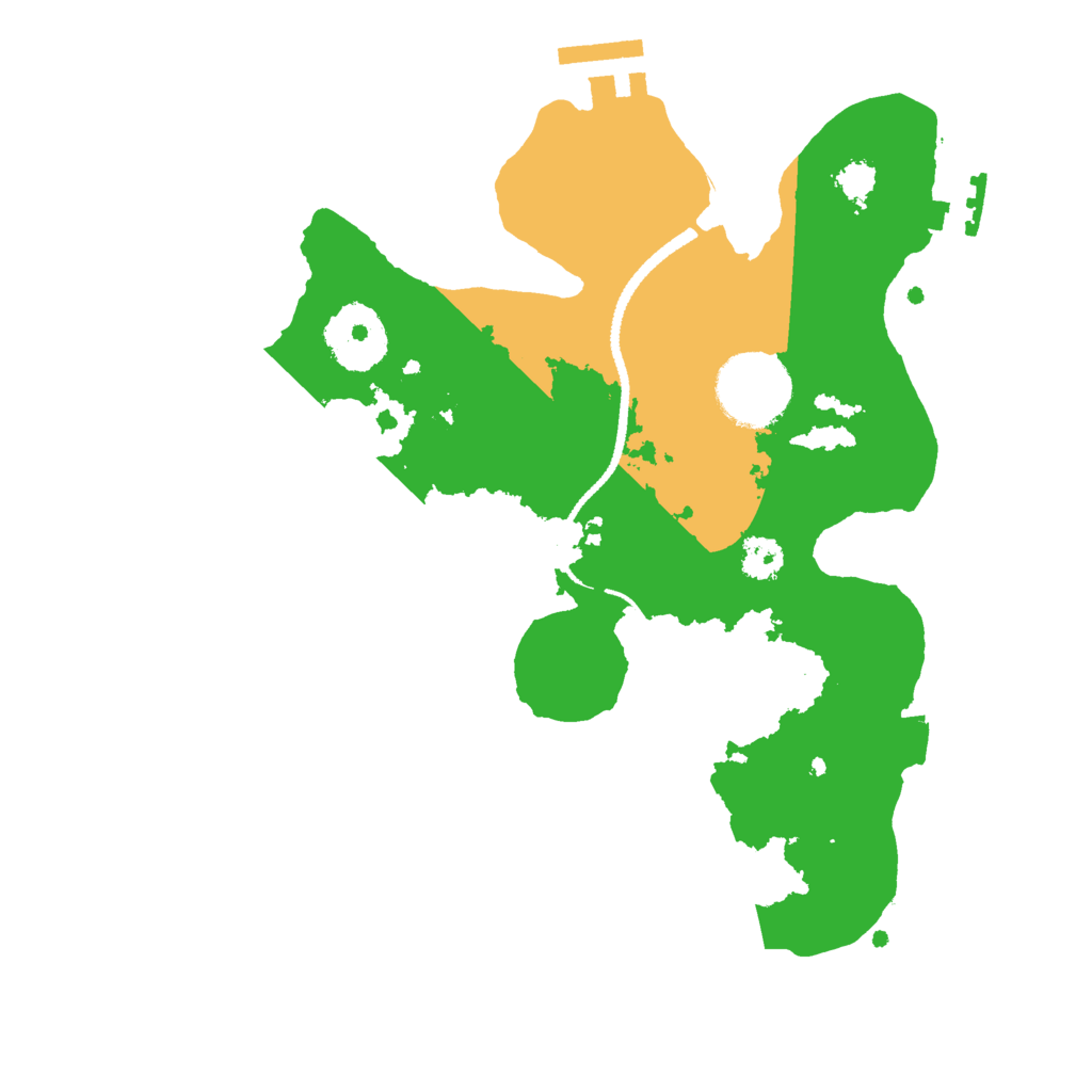 Biome Rust Map: Procedural Map, Size: 2600, Seed: 8888