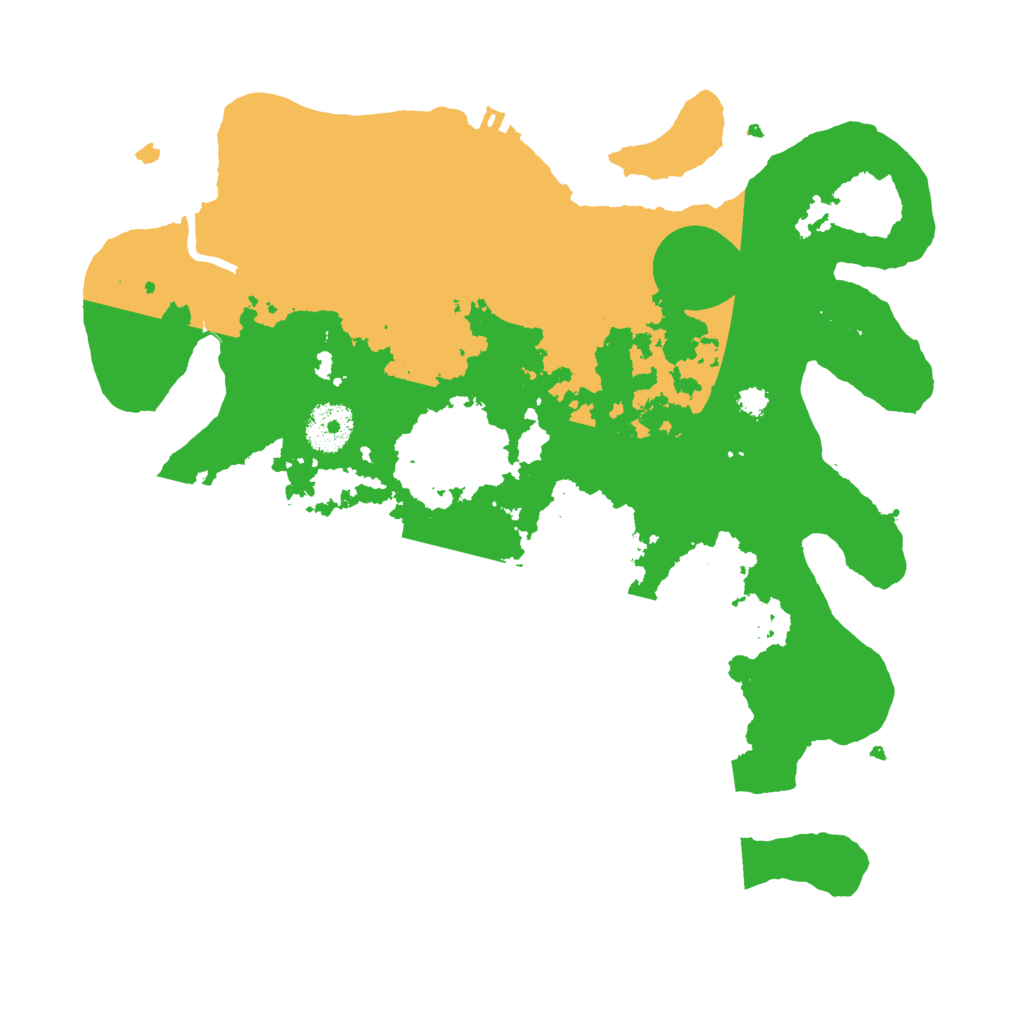 Biome Rust Map: Procedural Map, Size: 3200, Seed: 148928591