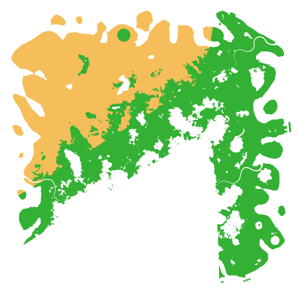 Biome Rust Map: Procedural Map, Size: 6000, Seed: 457173883