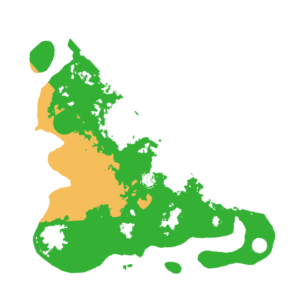 Biome Rust Map: Barren, Size: 3550, Seed: 263541