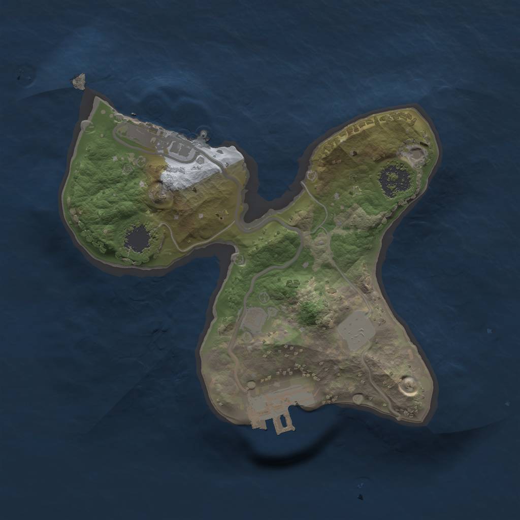 Rust Map: Procedural Map, Size: 1700, Seed: 2004, 5 Monuments