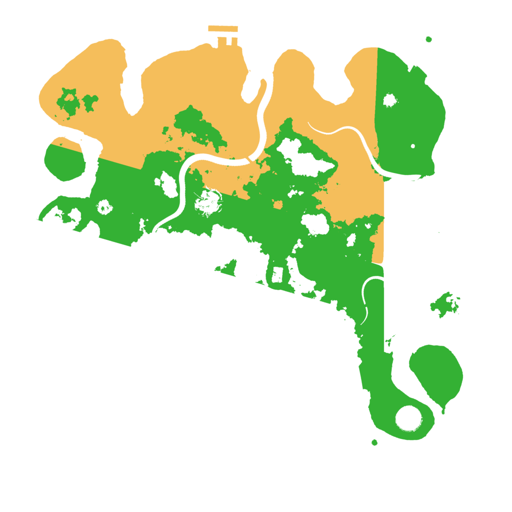 Biome Rust Map: Procedural Map, Size: 3500, Seed: 864208957