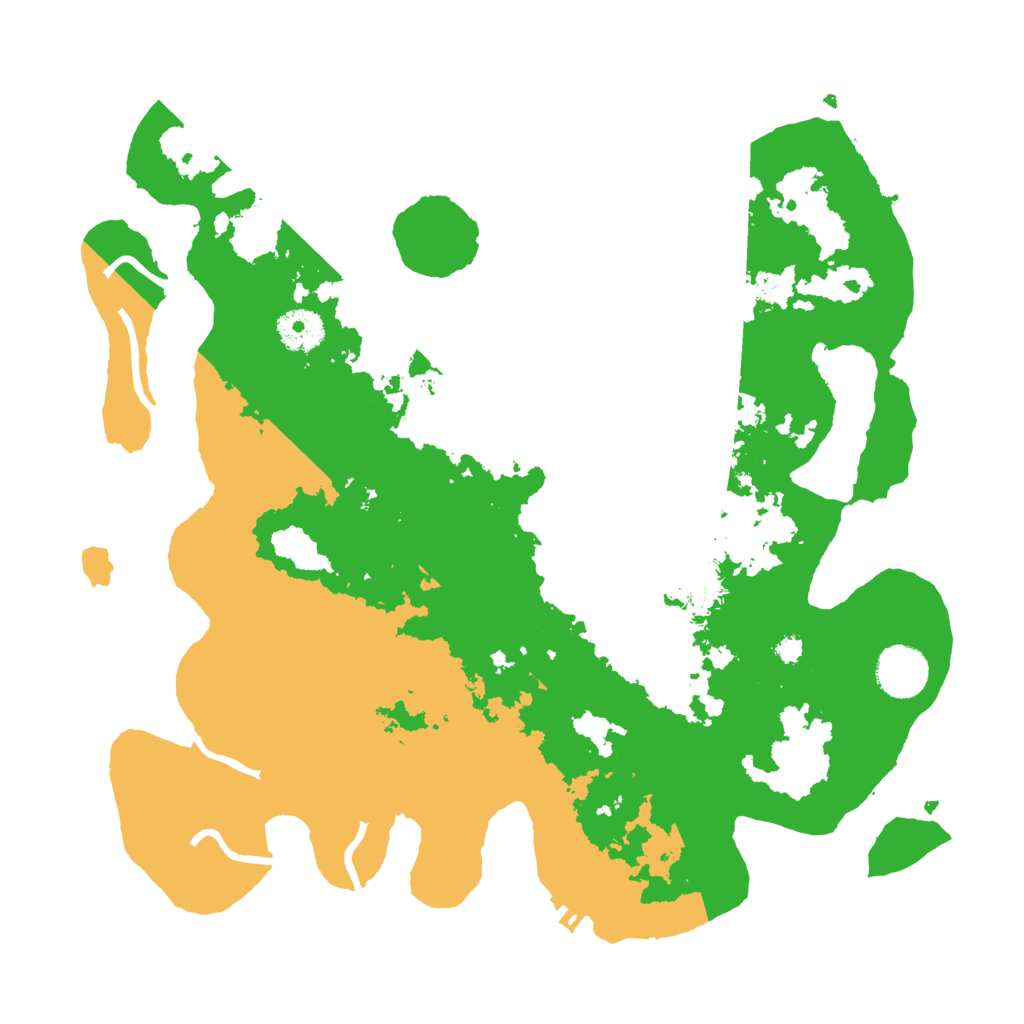 Biome Rust Map: Procedural Map, Size: 3500, Seed: 321424