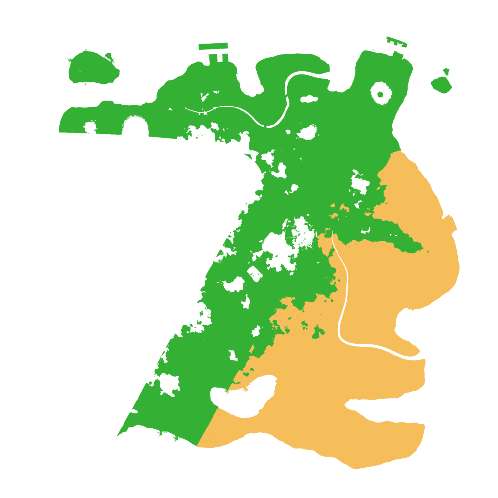 Biome Rust Map: Procedural Map, Size: 3500, Seed: 1392856307