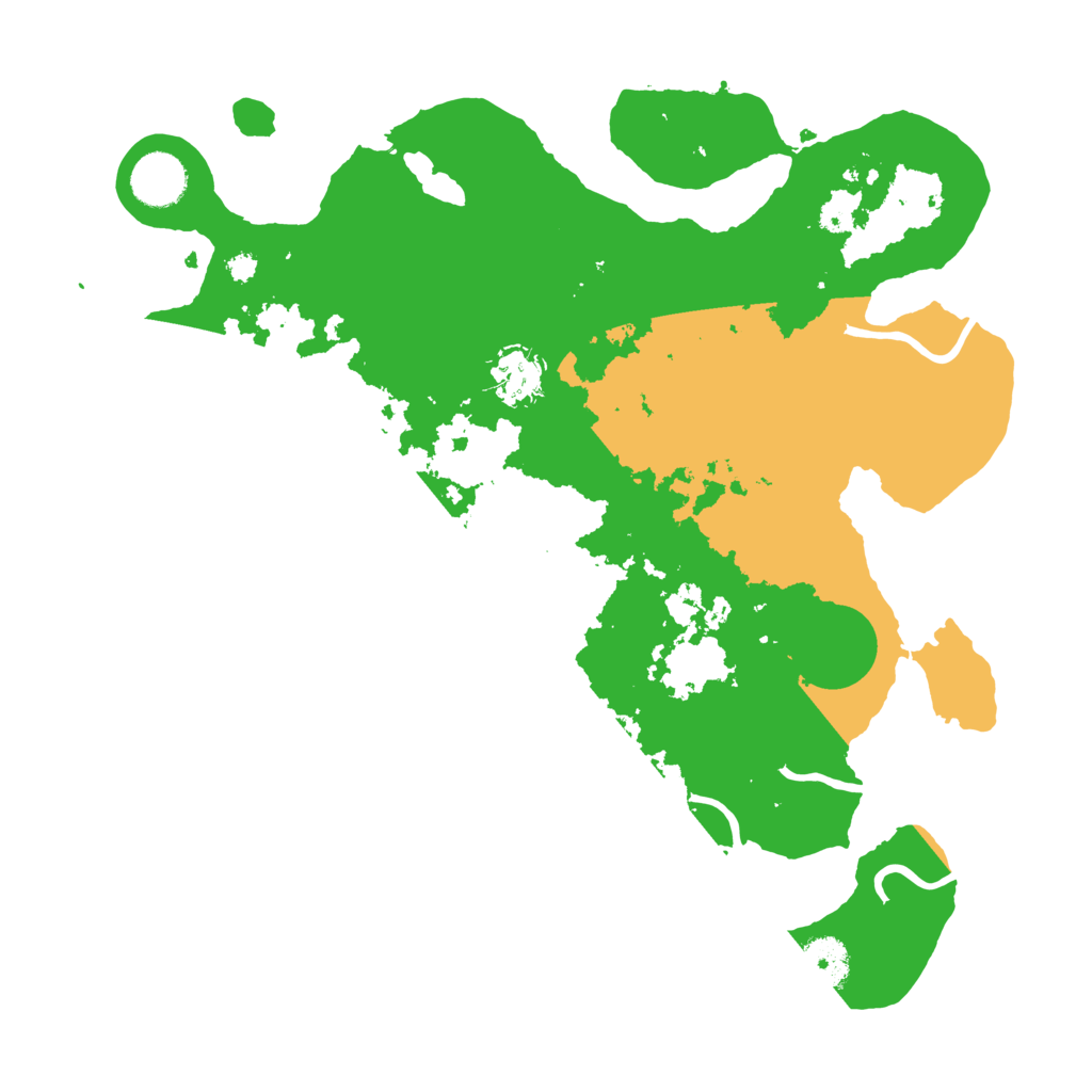 Biome Rust Map: Procedural Map, Size: 3501, Seed: 54321