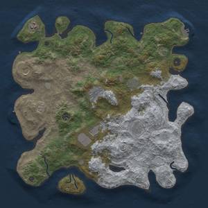 Thumbnail Rust Map: Procedural Map, Size: 4000, Seed: 1875277505, 15 Monuments