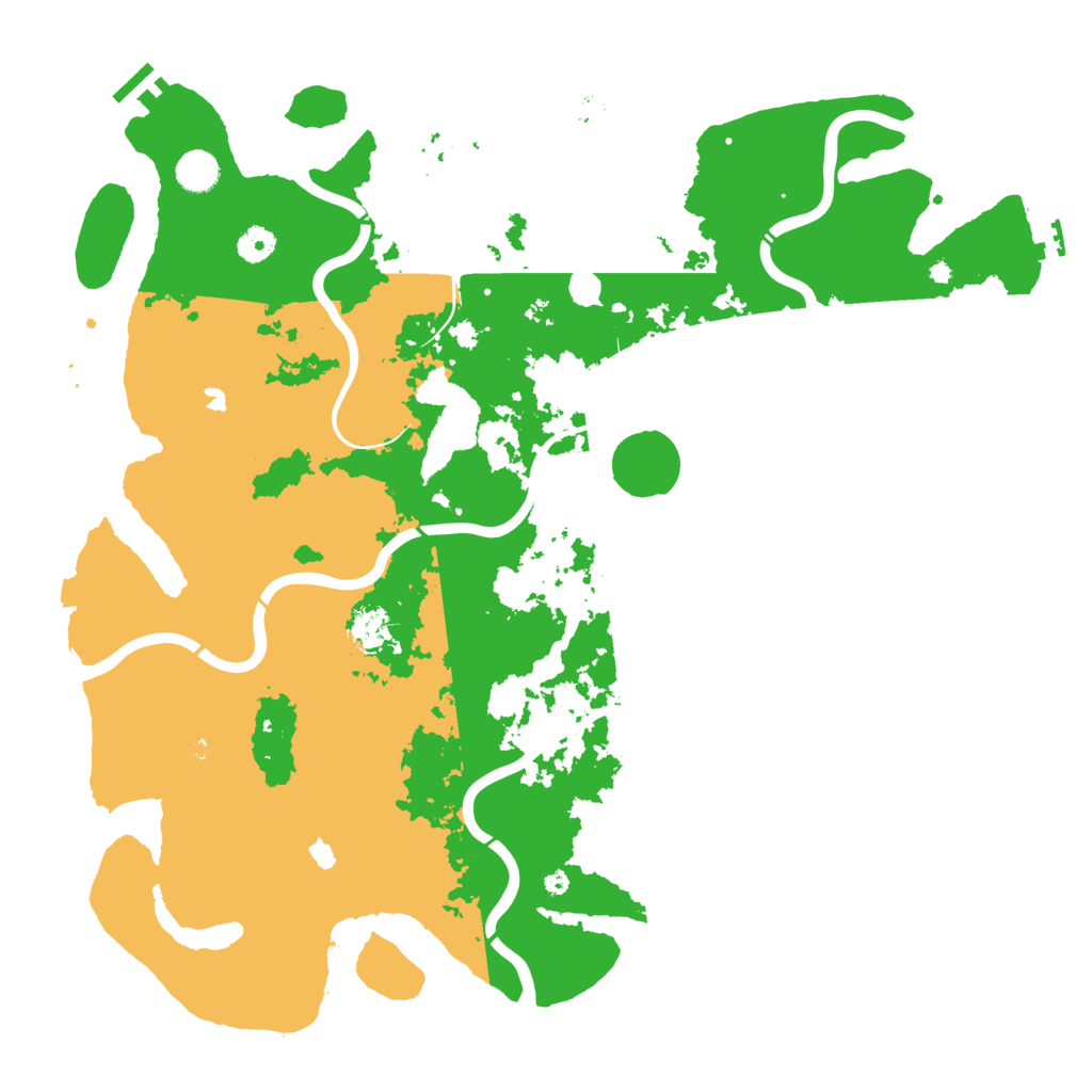 Biome Rust Map: Procedural Map, Size: 4500, Seed: 1045526350