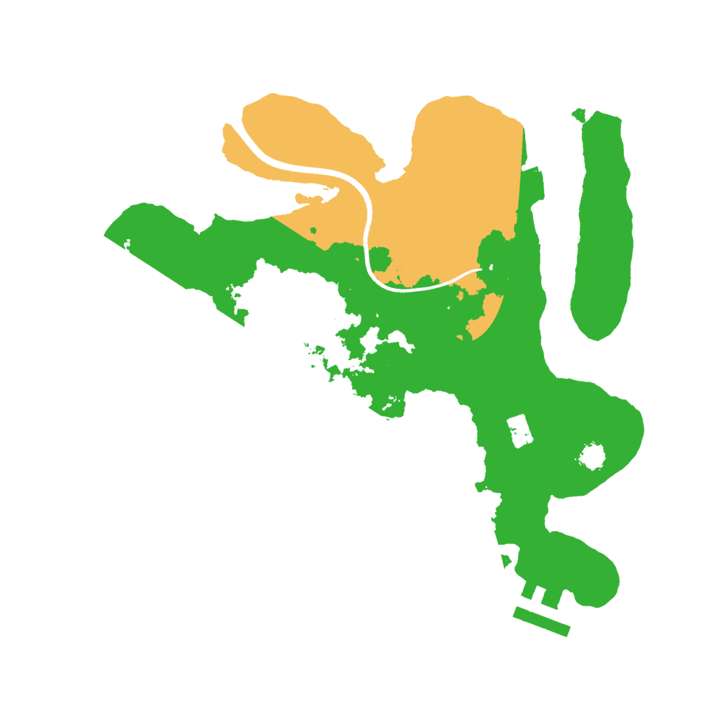 Biome Rust Map: Procedural Map, Size: 2500, Seed: 2097289887