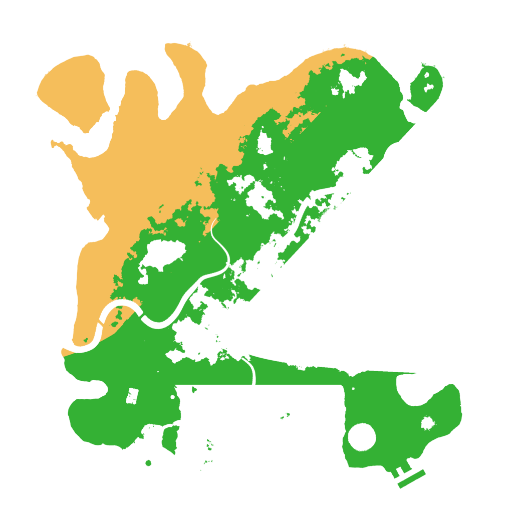 Biome Rust Map: Procedural Map, Size: 3500, Seed: 8437896