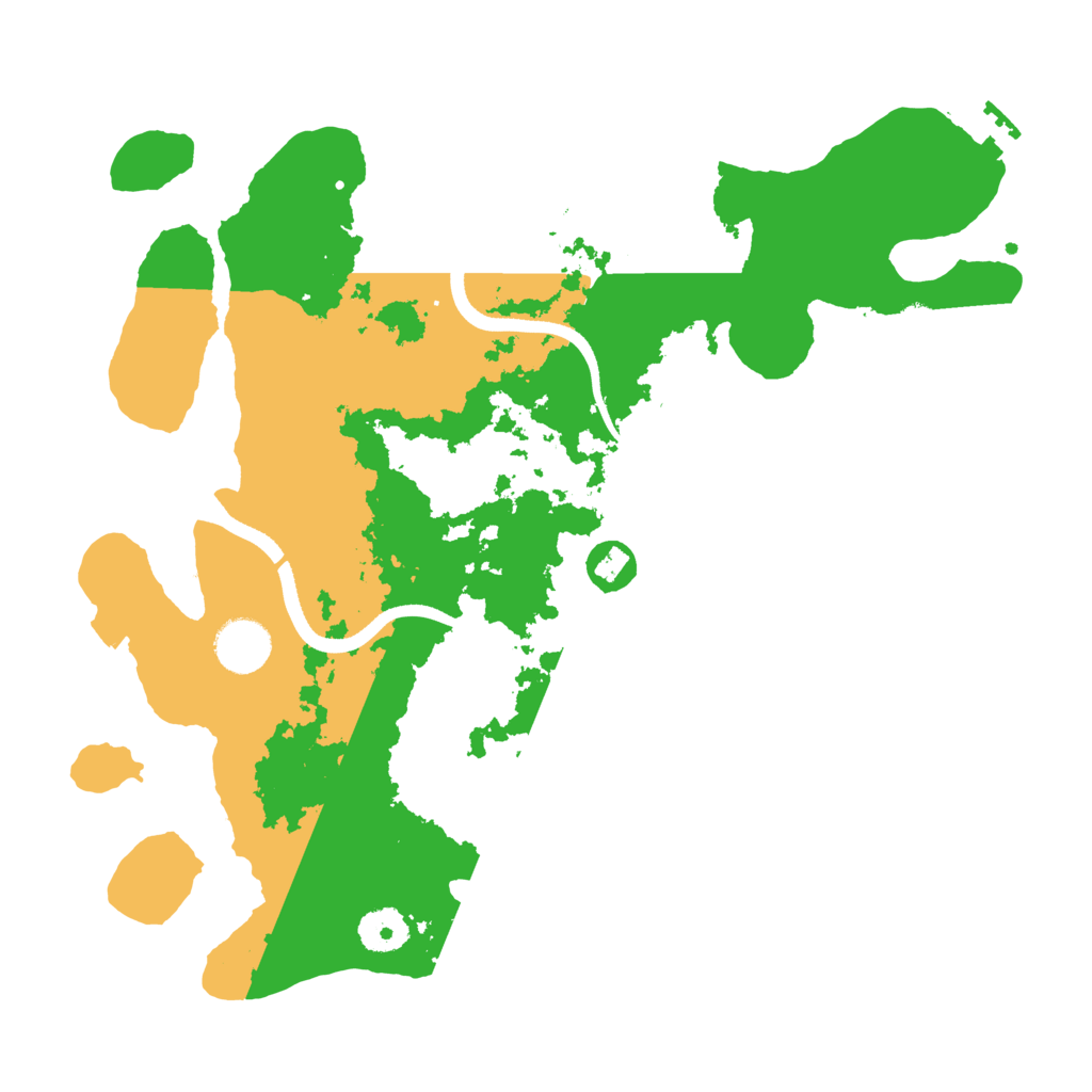 Biome Rust Map: Procedural Map, Size: 3500, Seed: 26722565
