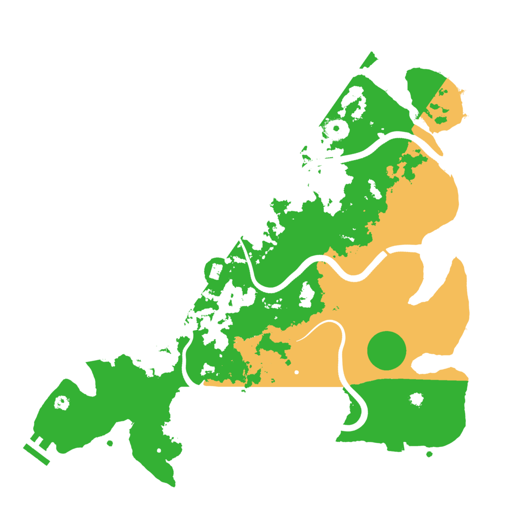 Biome Rust Map: Procedural Map, Size: 3500, Seed: 33953908