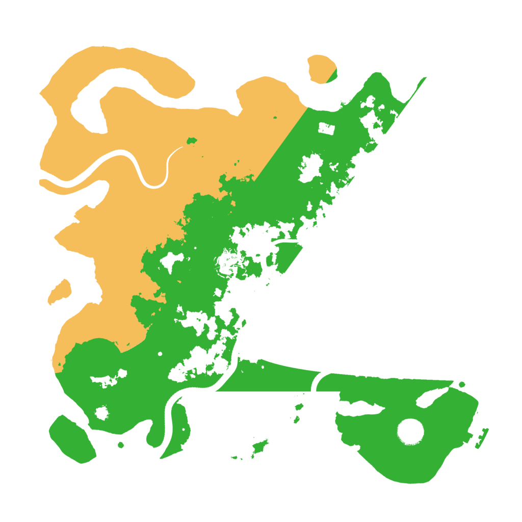 Biome Rust Map: Procedural Map, Size: 3500, Seed: 73229932