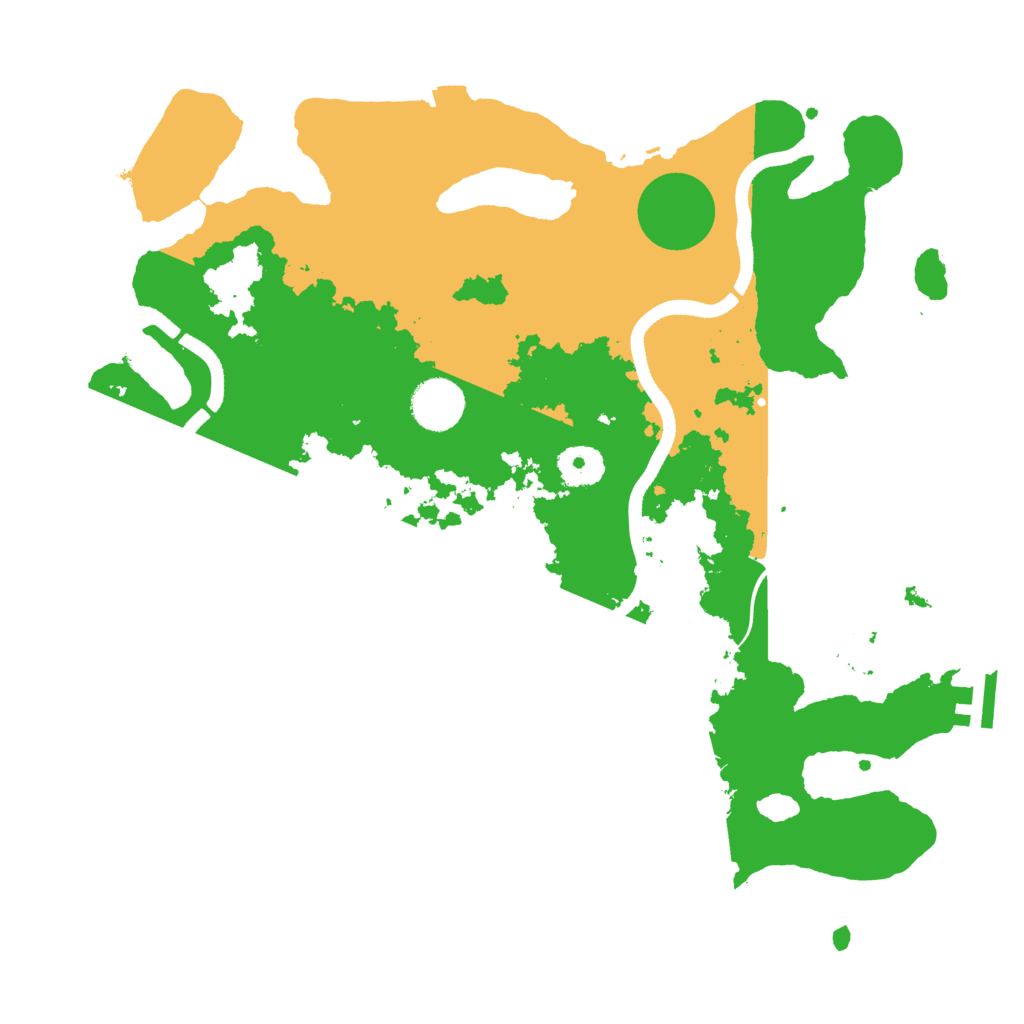 Biome Rust Map: Procedural Map, Size: 3500, Seed: 31311949