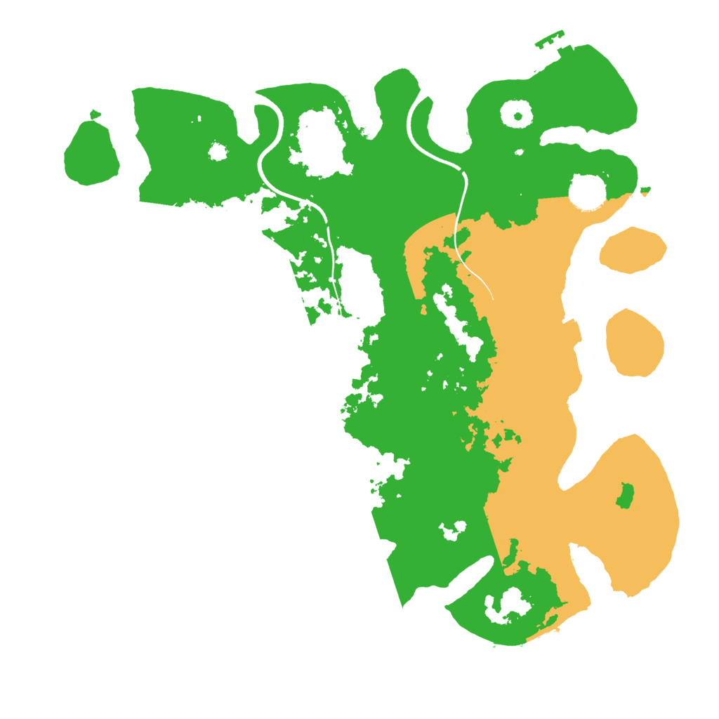 Biome Rust Map: Procedural Map, Size: 3500, Seed: 31031575