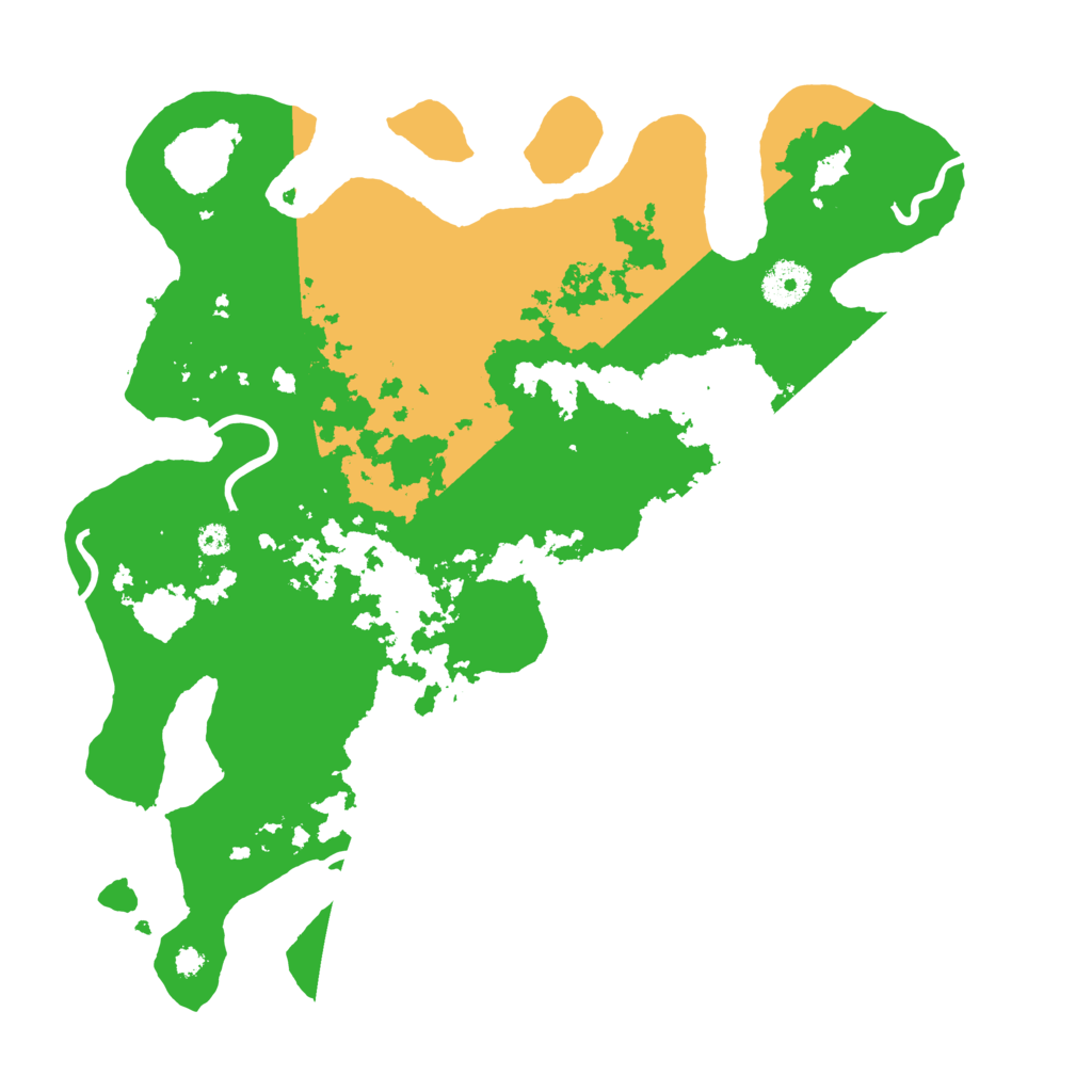 Biome Rust Map: Procedural Map, Size: 3500, Seed: 121417