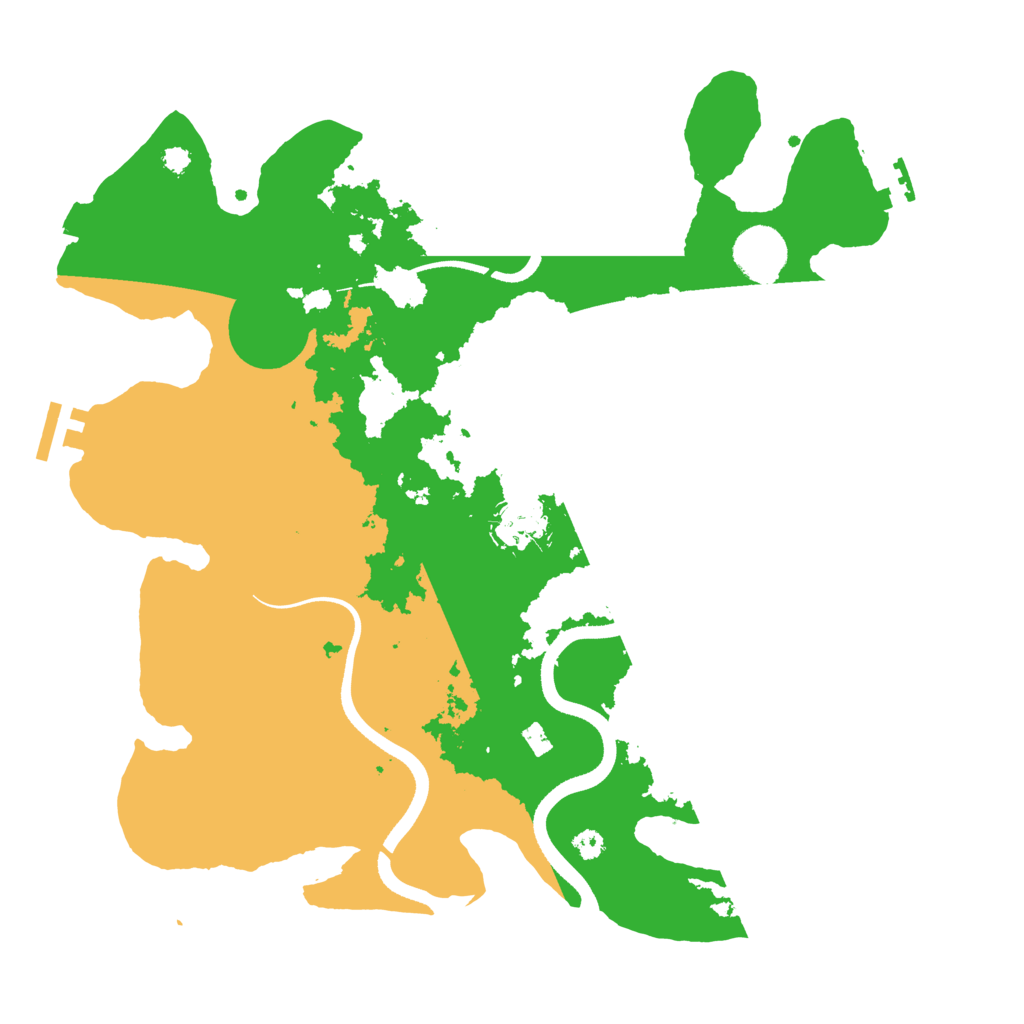 Biome Rust Map: Procedural Map, Size: 3500, Seed: 52654652