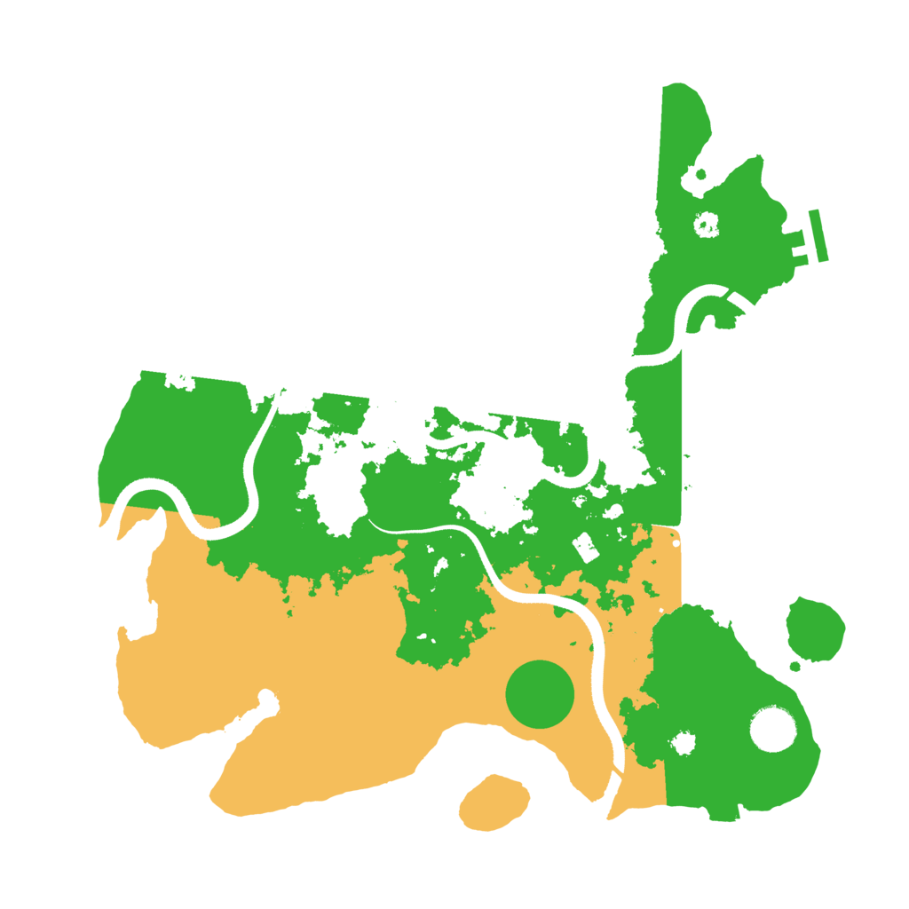 Biome Rust Map: Procedural Map, Size: 3500, Seed: 20660025