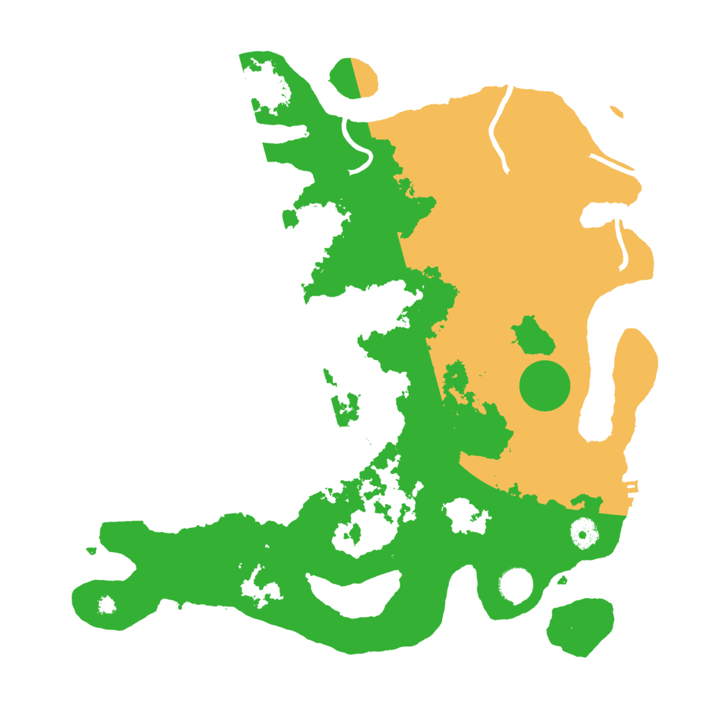 Biome Rust Map: Procedural Map, Size: 3700, Seed: 1152798136
