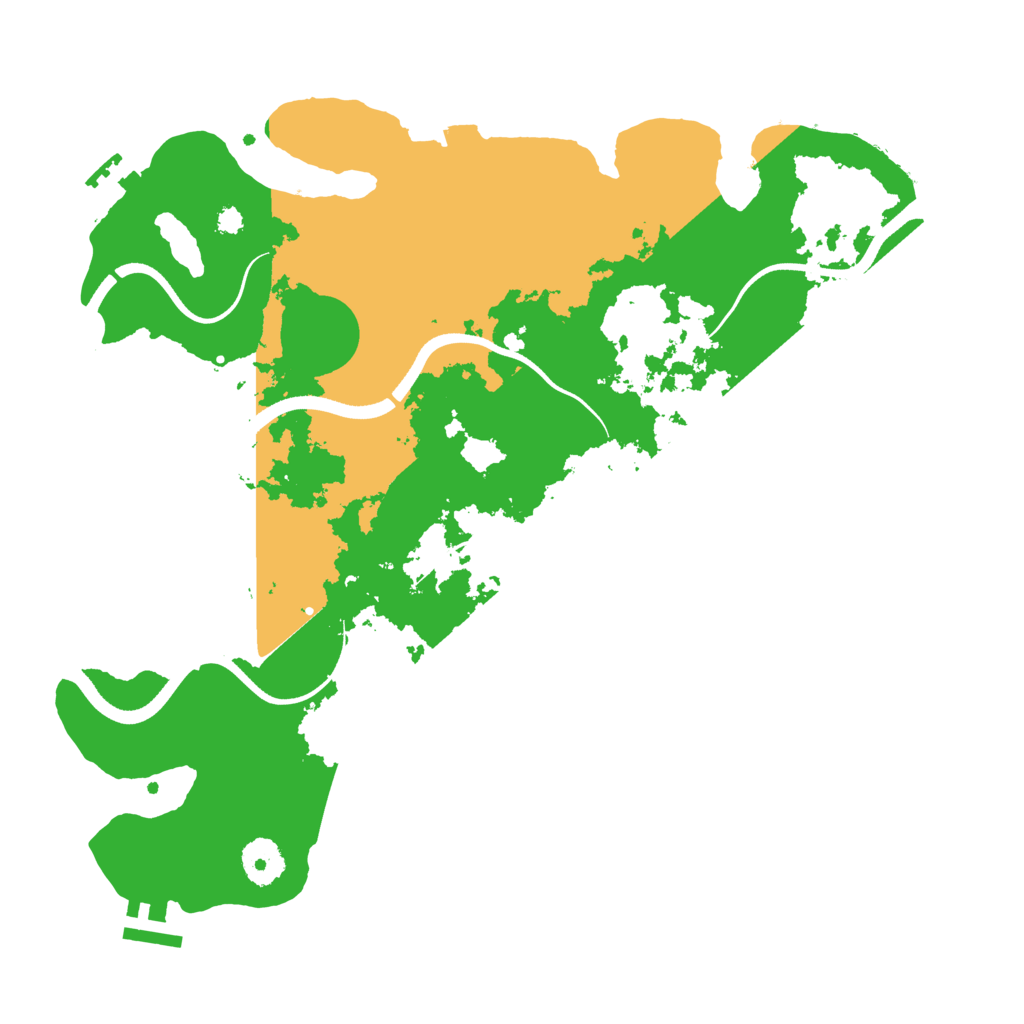 Biome Rust Map: Procedural Map, Size: 3500, Seed: 17759306