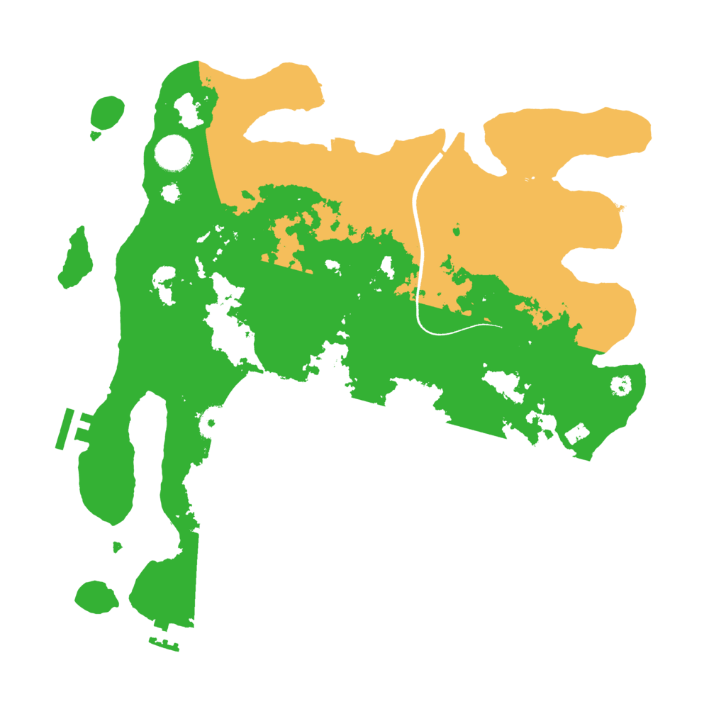 Biome Rust Map: Procedural Map, Size: 3500, Seed: 1558291262