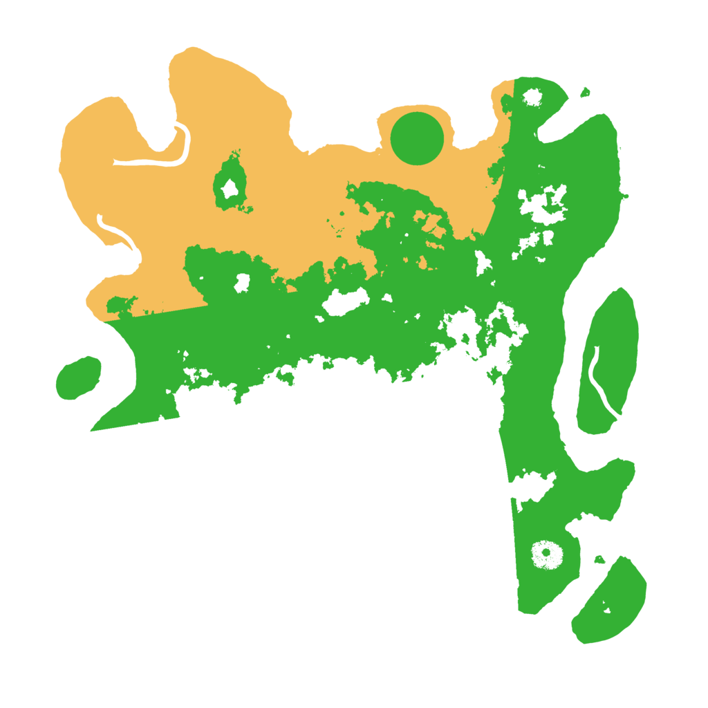 Biome Rust Map: Procedural Map, Size: 3500, Seed: 9405286