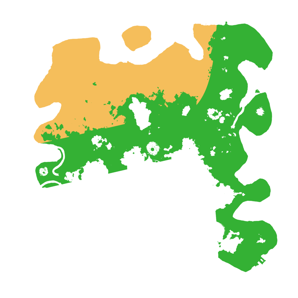Biome Rust Map: Procedural Map, Size: 3500, Seed: 154242330