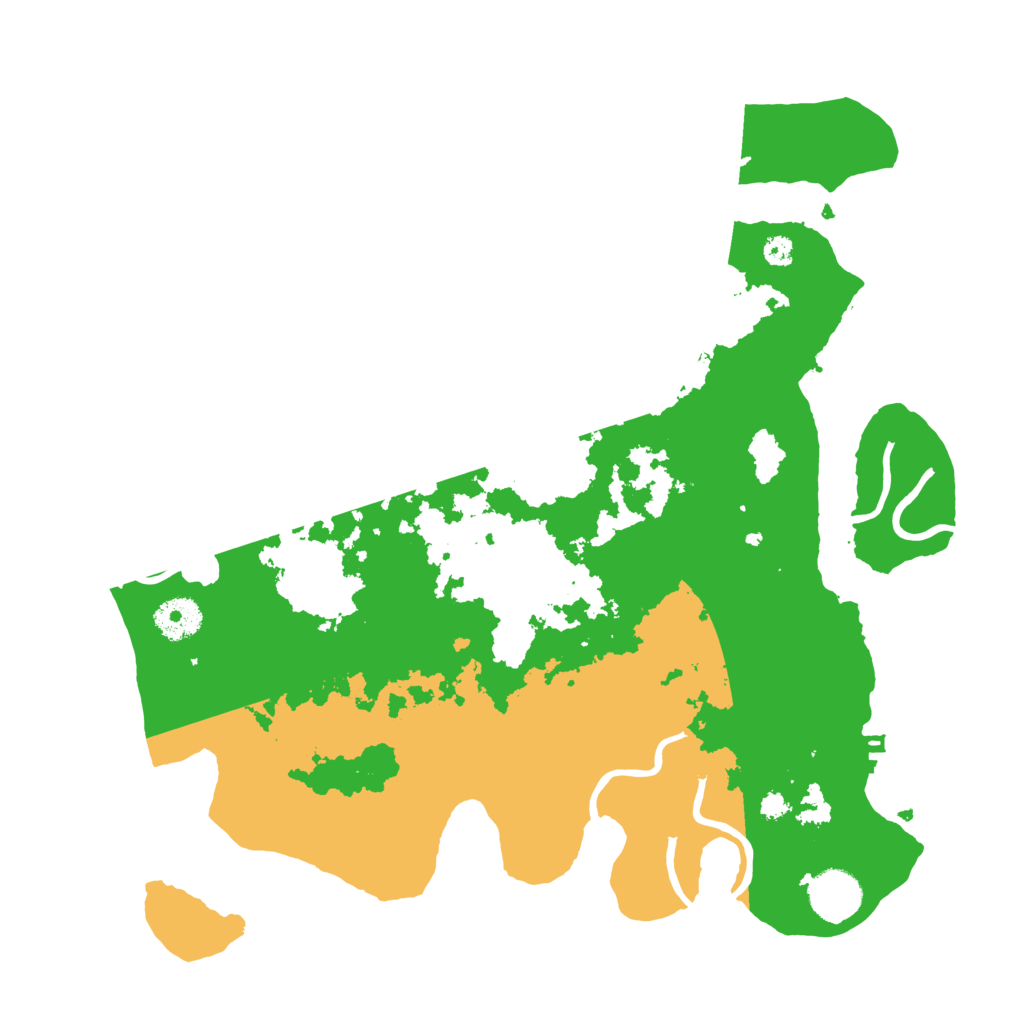 Biome Rust Map: Procedural Map, Size: 3500, Seed: 6757