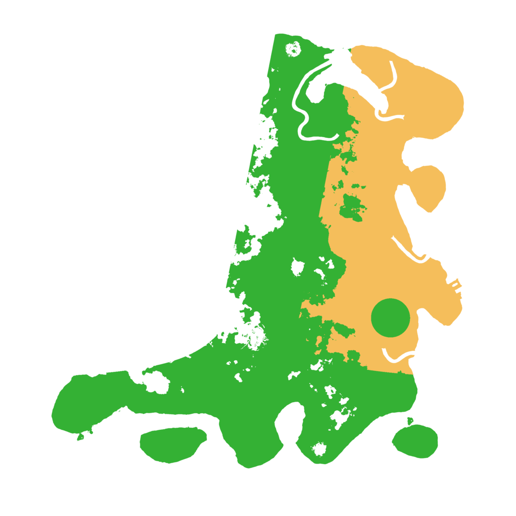 Biome Rust Map: Procedural Map, Size: 3500, Seed: 91914238