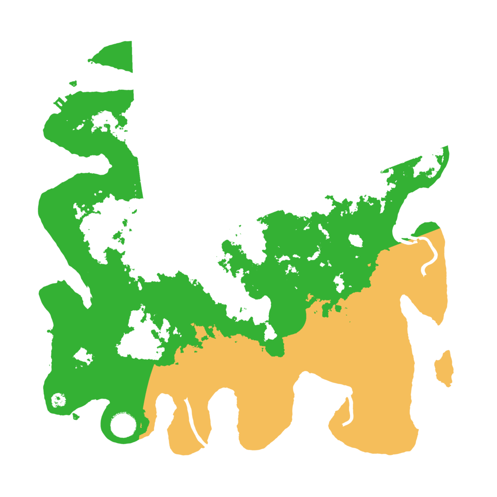 Biome Rust Map: Procedural Map, Size: 3500, Seed: 90658865