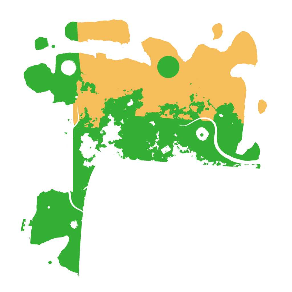 Biome Rust Map: Procedural Map, Size: 3500, Seed: 62175446