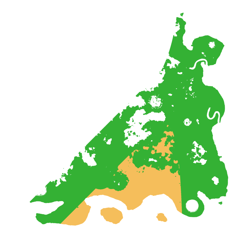 Biome Rust Map: Procedural Map, Size: 3500, Seed: 58625382