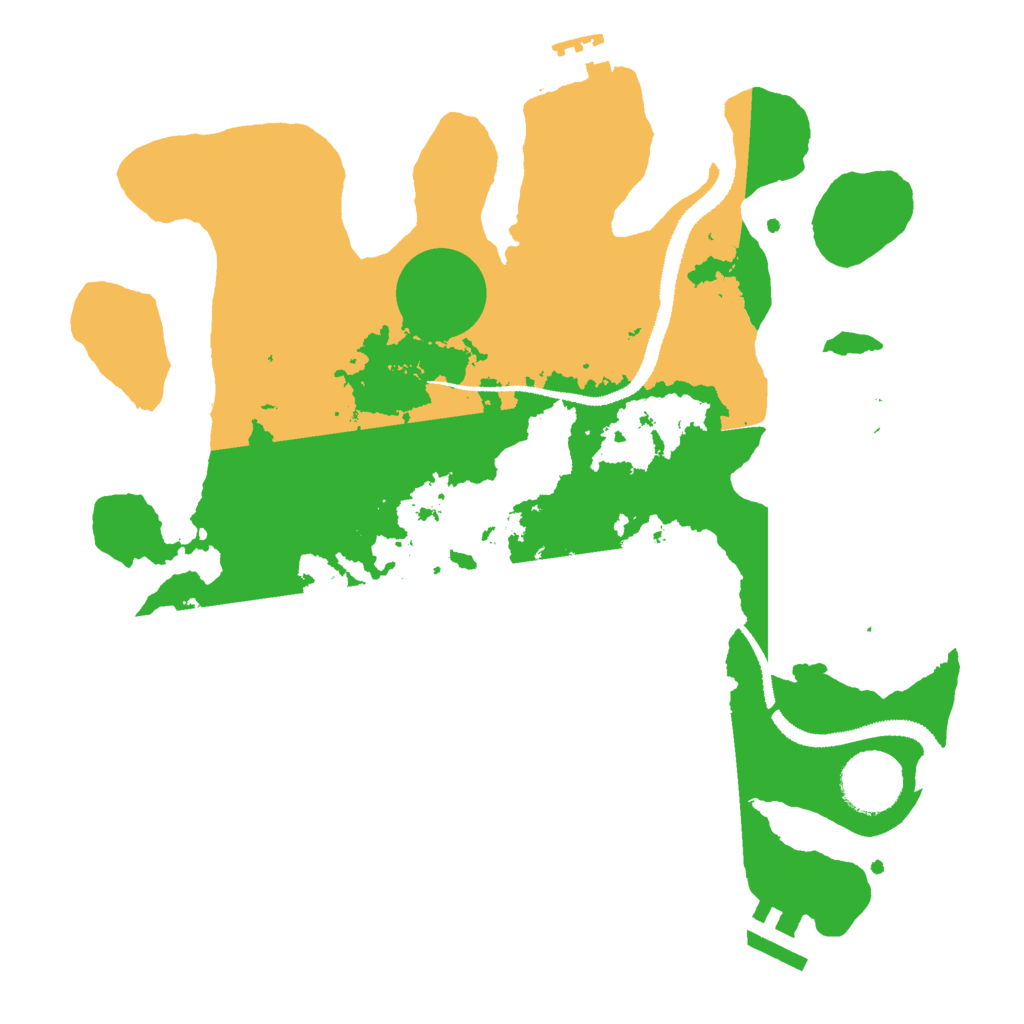 Biome Rust Map: Procedural Map, Size: 3000, Seed: 691534109