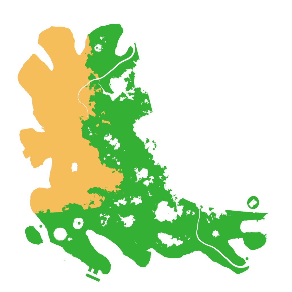 Biome Rust Map: Procedural Map, Size: 4000, Seed: 28167771